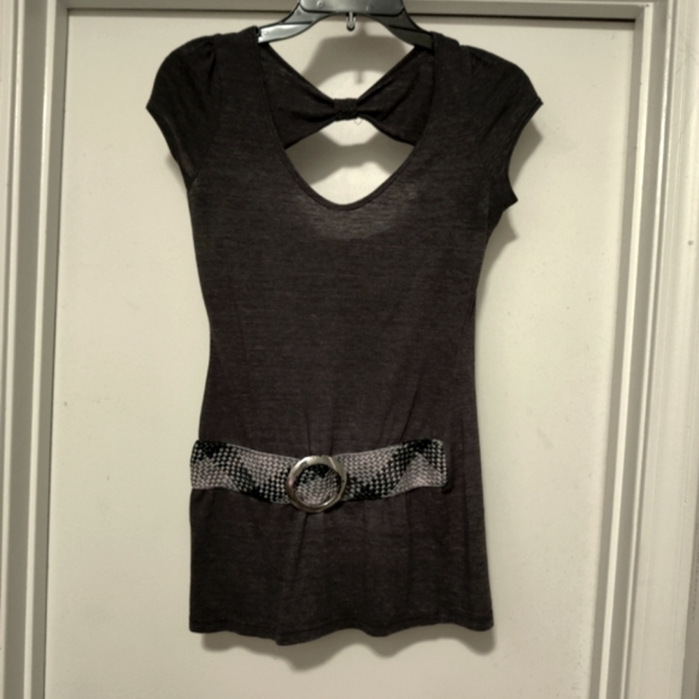 Dark Grey Business/Casual Blouse